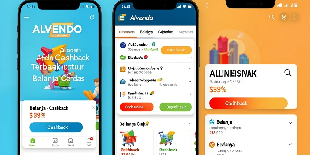 Tampilan antarmuka ALVENDO yang sederhana dan menarik untuk pengguna.