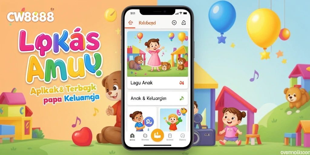 Tampilan antarmuka aplikasi CW8888 yang ramah anak.