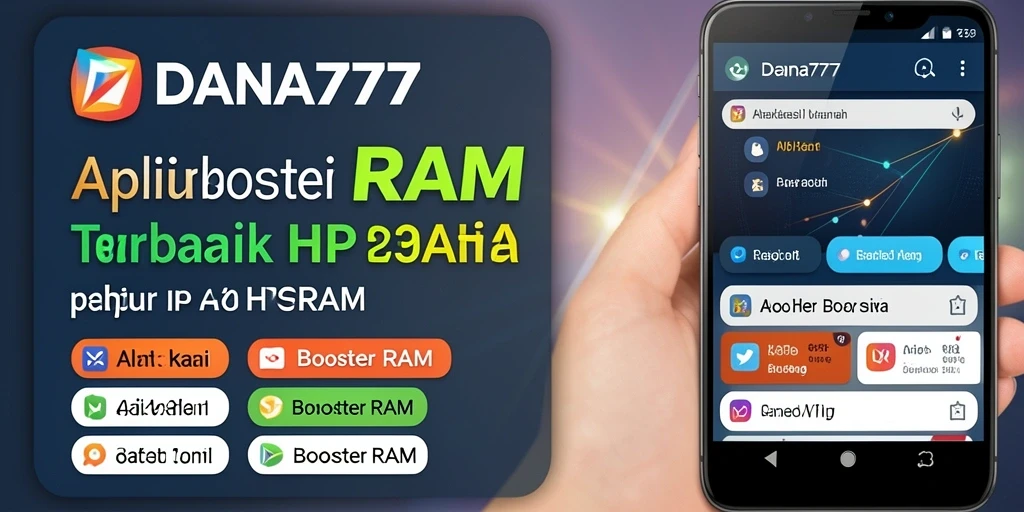 Antarmuka DANA777 yang menampilkan fungsi Booster RAM yang efisien.