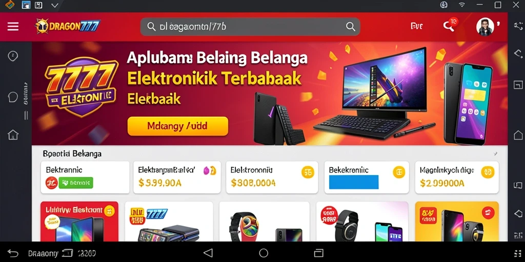 Antarmuka pengguna aplikasi DRAGON777 yang sederhana dan intuitif.