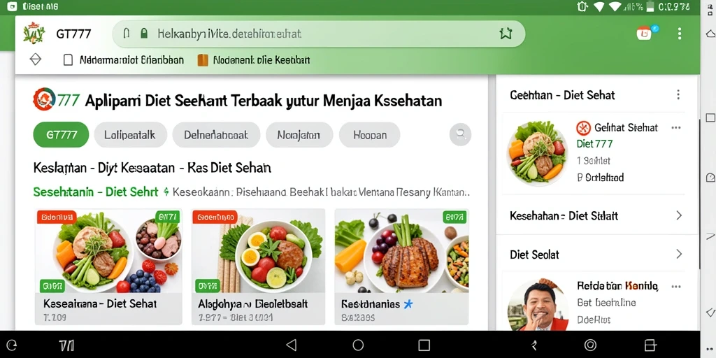 Antarmuka GT777 yang menarik dan mudah digunakan untuk Diet Sehat.